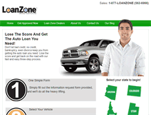 Tablet Screenshot of loanzone.com